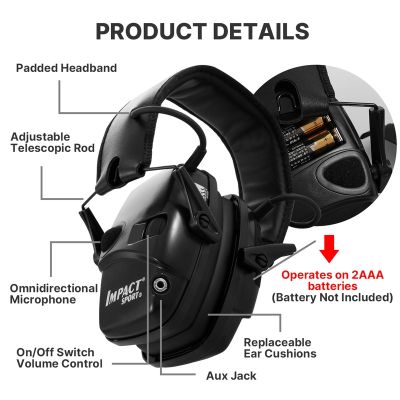 2023 Tactical Shooting Earmuff Anti-noise Headphone Sound Amplification Hearing Protection Headset Hot Sale