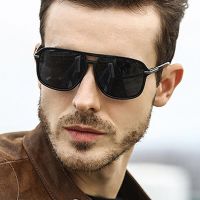 Newst 2022 Fashion Oversized Sunglasses Men Polarized Mirror Goggles Driving Sun Glasses Man Brand Designer Retro Oculos De Sol