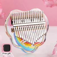 Kalimba 17 21 Keys Sakura Kalimba 21คีย์เครื่องมือคีย์บอร์ดเปียโนนิ้วคริสตัลเปียโนนิ้วหัวแม่มือ