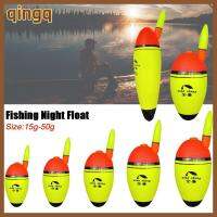 QINGQ ทุ่นพลาสติก15กรัม-50กรัมโฟมตกปลาแบบล่องเรือกลางคืน