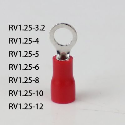 【CC】✑☞  20pcs RV1.25-4 RV1.25-5 RV1.25-6 RV1.25-8 RV1.25-10 RV1.25-12 Insulated Wire Electrical Crimp Terminal