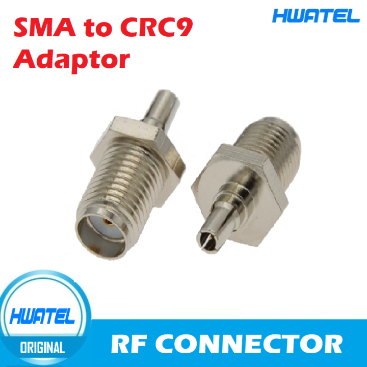 CRC9 Male Plug to SMA Female Adapter 2 Pcs RF Coaxial Jack Connector 2G ...