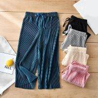 COD SDFSDRGBWWW 【Superseller】Kids Girls Loose Casual Chiffon Trousers Ice Silk Nine-point Pants 3-10 Years Old