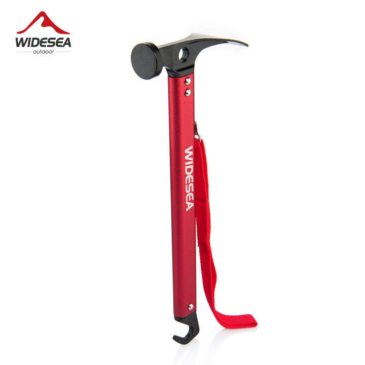 Widesea Camping Outdoor Hammer Stainless Steel Copper Tent Peg Stake