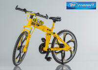 โมเดลรถจักรยาน โมเดลจักรยาน เสือภูเขา พับได้ ไดคาสท์ ของเล่น ของสะสม STAR 1:10 Bicycle Mountain Folding Bike M-22 MTB Trek Street Die-Cast Model with Plastic Parts Toy Collection