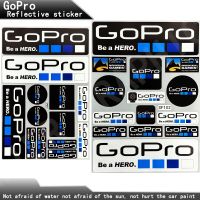 GoPro HERO Extreme Sports Reflective Sticker Motorcycle modified Tailbox decoration skateboard Helmet Decal Suzuki Honda Decals  Emblems