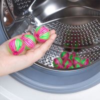 【cw】 Washing Machine Laundry Ball Hair Remover Laundry Balls Hair Catcher Household Pet Hair Removal Cleaning Ball Grabs Fuzz Cleaner