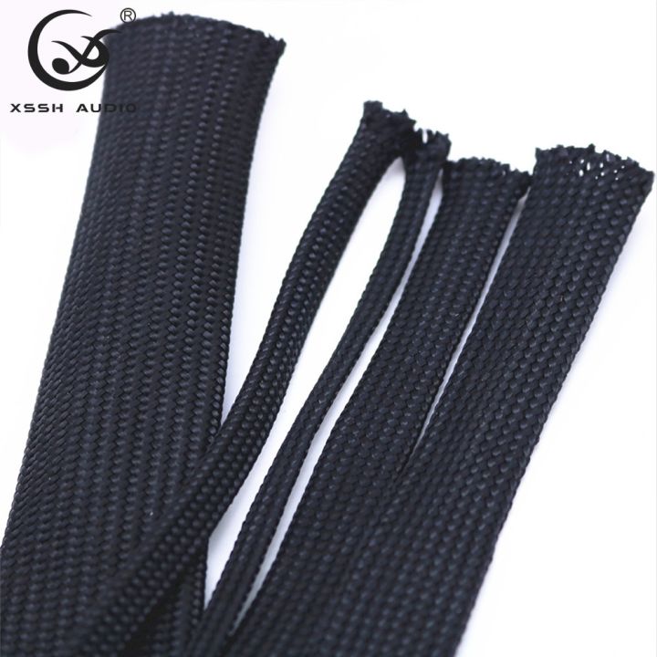 10m-yivo-oem-5mm-8mm-15mm-20mm-25m-black-cotton-speaker-special-shock-absorber-braided-sleeve-cable-cleeves-for-power-audio-wire