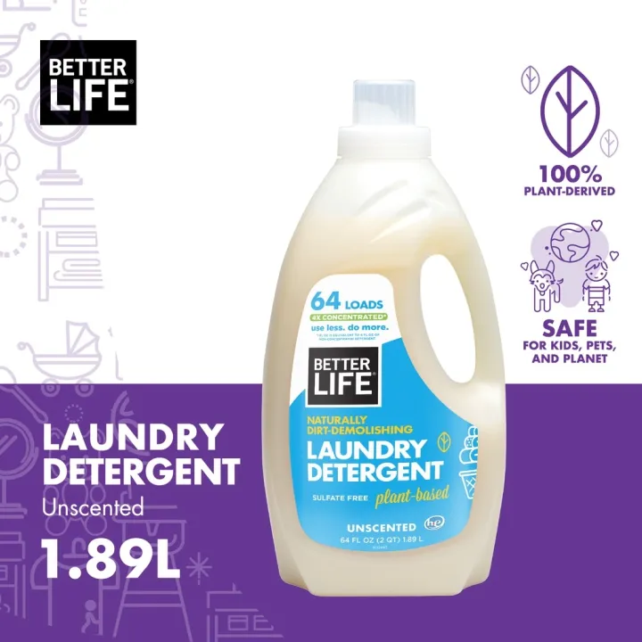 Better Life Natural Laundry Detergent Unscented 1.89L Lazada PH
