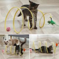 Glitter Star Shop Collapsible Pet Cat Tunnel Toy Kitten Dog Rabbit Indoor and Outdoor Hanging Ball Training Toy Playing Tunnel Tube Cat Supplies