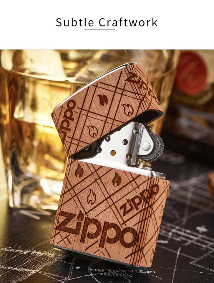 Zippo Woodchuck USA Cedar Wrap Lighter 