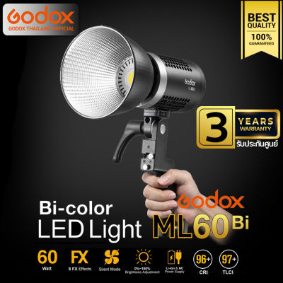 Godox LED ML60Bi 60W Bi-Color 2800K-6500K - รับประกันศูนย์ Godox Thailand 3ปี ( ML60 Bi )