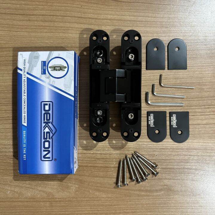 CONCEALED HINGE DEKKSON ADJUSTABLE SUS 304 ESS CONC GD100N MATT BLACK