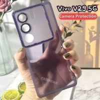 Vivo V29 5G 2023เคสป้องกันเลนส์กล้องถ่ายรูป,เคสใสนิ่มสำหรับ Vivo V29 V29E 29 V VivoV29 V29E 2023 4G 5G ซิลิโคนเคสโทรศัพท์โปร่งใสกันกระแทกฝาหลัง