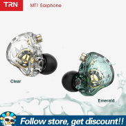 TRN MT1 Eeadphones Dual Dynamic Driver Earburds HiFi Bass Music IEM