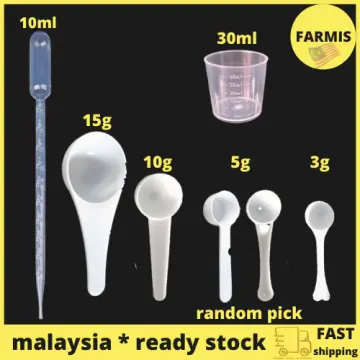 10ml 5 Gram Measuring Plastic Scoop PP Measure Spoon 3 In 1 15g 5g