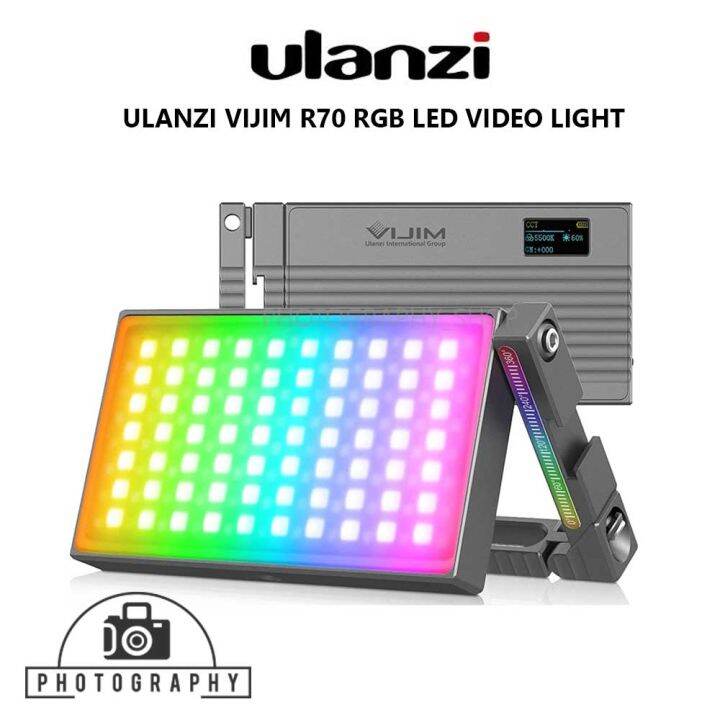 ULANZI VIJIM R70 RGB LED VIDEO LIGHT ไฟติดหัวกล้อง ปรับแสงไฟ 25008500K