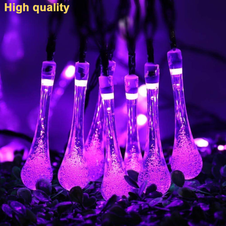 outdoor-garden-party-30-led-raindrop-teardrop-solar-powered-string-fairy-lights