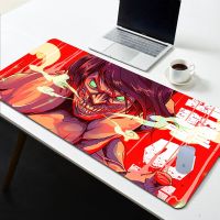 Mouse pad Attack on Titan Mouse Pad Gamer Cabinet Non-slip Mat Gaming Pc Accessories Mause Pad Deskmat Mausepad Keyboard Laptops Basic Keyboards