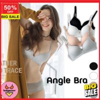 เสื้อใน ชุดชั้นในเซ็กซี่ (รับโค๊ดเพิ่มลดอีก 5%) ชุดชั้นใน bra  บรา  เสื้อชั้นใน Angle Bra ️SALE️ไร้ขอบไร้โครง ผ้าซีทรู งานสวย [ladywearrr] ยกทรง บรา บราไร้โครง ชุดเซต