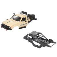 190mm Wheelbase Body Car Shell for WPL C14 C24-1 1/16 RC Car with Chassis Frame Body Shell for Axial SCX24 1/24 RC Car