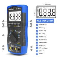 ZZOOI HoldPeak HP-770HC True RMS Auto Ranging Digital Multimeter with NCV Feature and Temperature/Frequency/Duty Cycle Test