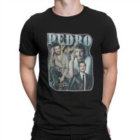 MenS Vintage T Shirt Pedro Pascal 100% Cotton Tops Casual Short Sleeve Crewneck Tee Shirt New Arrival T-Shirt
