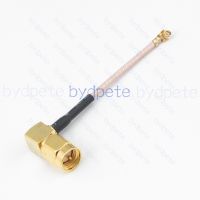 IPX IPEX UFL plug right angle to SMA male 90 degree RG 178 RG178 pigtail cable Any Long