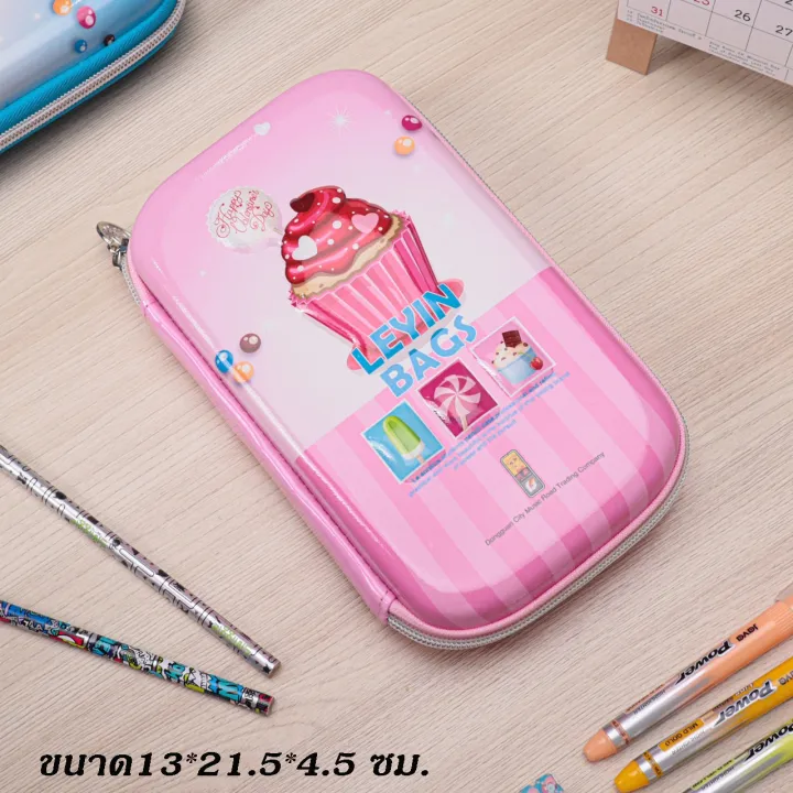 พร้อมส่งกล่องดินสอ-กระเป๋าดินสอลายนูน-3d-งานเทียบsmiggle-งานเทียบสมิกเกิ้ล