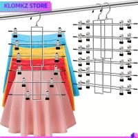 KLOMKZ หลายชั้น พับเทปคลิป ปรับได้ปรับได้ กันลื่น ที่เก็บของในบ้าน แบบพกพาได้ ใช้งานได้หลากหลาย ไม้แขวนสำเร็จรูป