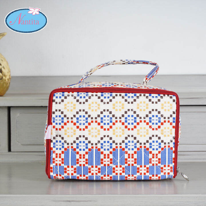 nantita-กระเป๋าใส่เครื่องสำอางทรงสี่เหลี่ยม-bcc457-l