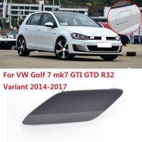 CAPQX Sampul Nosel Pencuci Lampu Depan Bumper Depan Pelindung Tutup Jet Semprotan untuk VW Golf 7 Mk7 GTI GTD R32 Varian 2014-2017