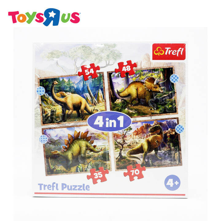 Trefl puzzle 4 in 1 interesting dinousaurs lazada ph