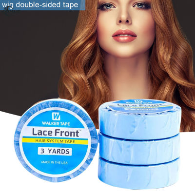 MUS Wig เทปกาวสองหน้า3หลา Blue Fabric Hair Patch Film Adhesive