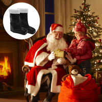 Boomss【New】 1 คู่ของการบูตเครื่องแต่งกาย Santa Claus Boot