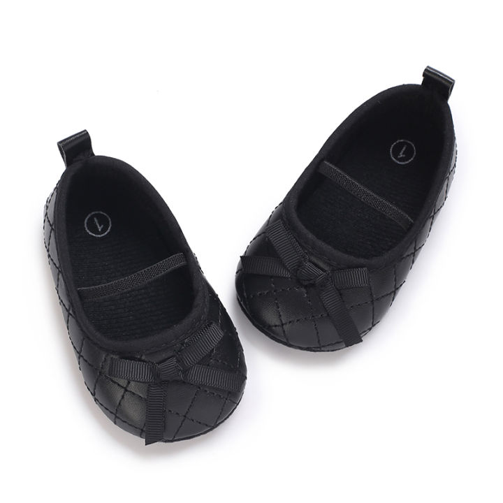 รองเท้าผูกโบว์แฟชั่นสำหรับเด็กผู้หญิง-รองเท้าเด็กผู้หญิงน่ารักรองเท้าเด็กอ่อนรองเท้าก่อนวัยเรียน0-18เมตร