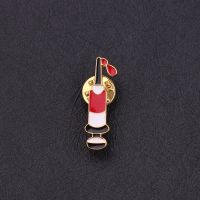 【JH】 Fashion Syringe Enamel Brooch Ladies Men  39;s Clothing Lapel Pin Doctor Accessories Badge