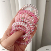 remai สายรัดผมแบบยืดหยุ่นสำหรับสายโทรศัพท์สีลูกกวาดสำหรับผู้หญิง6ชิ้น เซ็ตใหม่