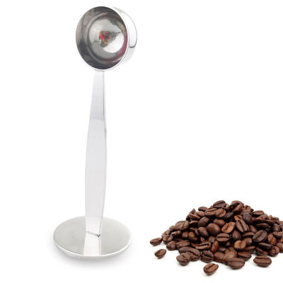 [Auto Stuffs] 1PC 2 in 1ช้อนตักกาแฟสแตนเลสผงกาแฟกดเครื่องมือกาแฟ