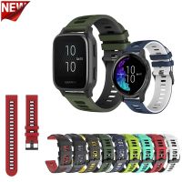 fgjdtrdh 20mm 22mm Silicone bracelet For Garmin Venu Sq 2plus/Vivoactive 3/4/245 645 Music SmartWatch Band Strap For venu2 45mm Wristband