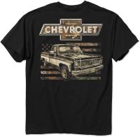 Buck Wear Chevy 73 Camo Flag T-Shirt-5 Oz Range