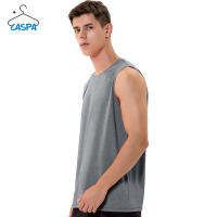 Caspa เสื้อกล้ามผ้าฝ้าย สีพื้น ใส่บาย ระบายเหงื่อ สำหรับผู้ชาย รุ่นM419