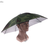 ZLL 1PC ร่มพับได้หมวกตกปลาเดินป่าตั้งแคมป์ชายหาด Headwear หมวก Sun CAP HEAD Hat