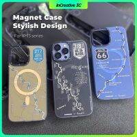 ⇎Magnetic case เคสศัพท์มือถือ แม่เหล็ก ไร้สาย กันกระแทก กันรอยนิ้วมือ พร้อมช่องใส่บัตร สําหรับ 13 Pro Max 13 Pro