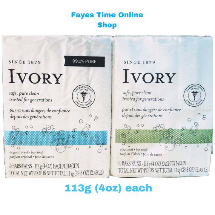 IVORY CLEAN SOAP 113g ORIGINAL & ALOE SCENT Sold per bar Lazada PH