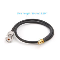 SMA ผู้หญิงเพื่อ UHF SO239 PL259 RG58ผู้หญิงสายเคเบิ้ลทรงหางหมู RF โคซายน์ประกอบ Cabl