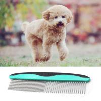 Great  Metal Dog Comb Stainless Steel Metal Cat Comb with Rounded Teeth Long Lasting Practical Pet Comb for Pet Shop Brushes  Combs