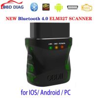 NEW!! Bluetooth 4.0 ELM327 OBD2 OBD Scanner for IOS /Android 2 In 1 Code Reader Clear Error Diagnostic Tool Check Engine Light