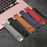 PU Leather Pen Holder Case Protective Cover Retro Style Pen Sleeve Notebook Rubber Band Pencil Bag  Student School Supplies Pencil Cases Boxes