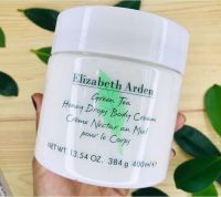 Elizabeth Arden Green Tea Honey Drops Body Cream 400ml. บอดี้ครีมเข้มข้นสูตรพิเศษ มี Honey Drops ที่แตกตัวทันทีเมื่อทาลงผิว สุดยอดครีมที่ได้รับความนิยมตลอดกาล